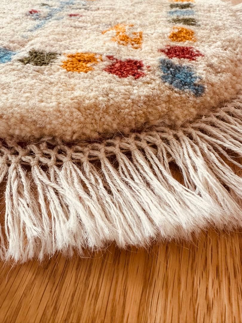 ギャッベ 本場イラン シーラズ チェアマット 3枚セット