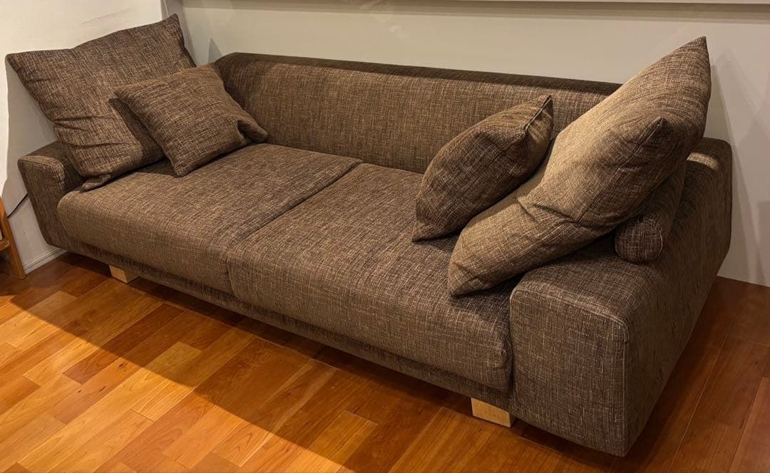 木*☆様 NOYES ブラウンファブリックソファ 3人掛け