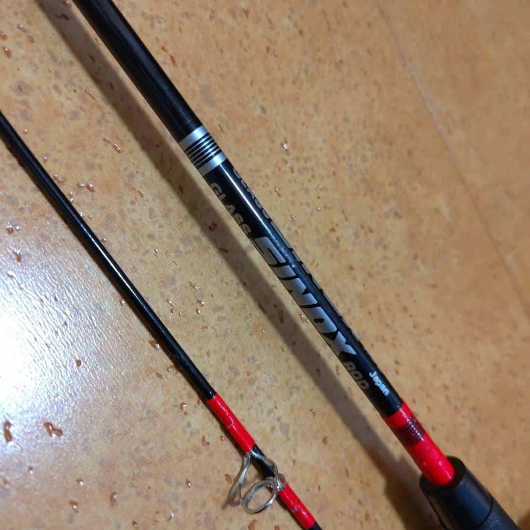 奇跡新品昭和ロマン宝物釣具レトログラスフィッシングガングリップSINOXロッド