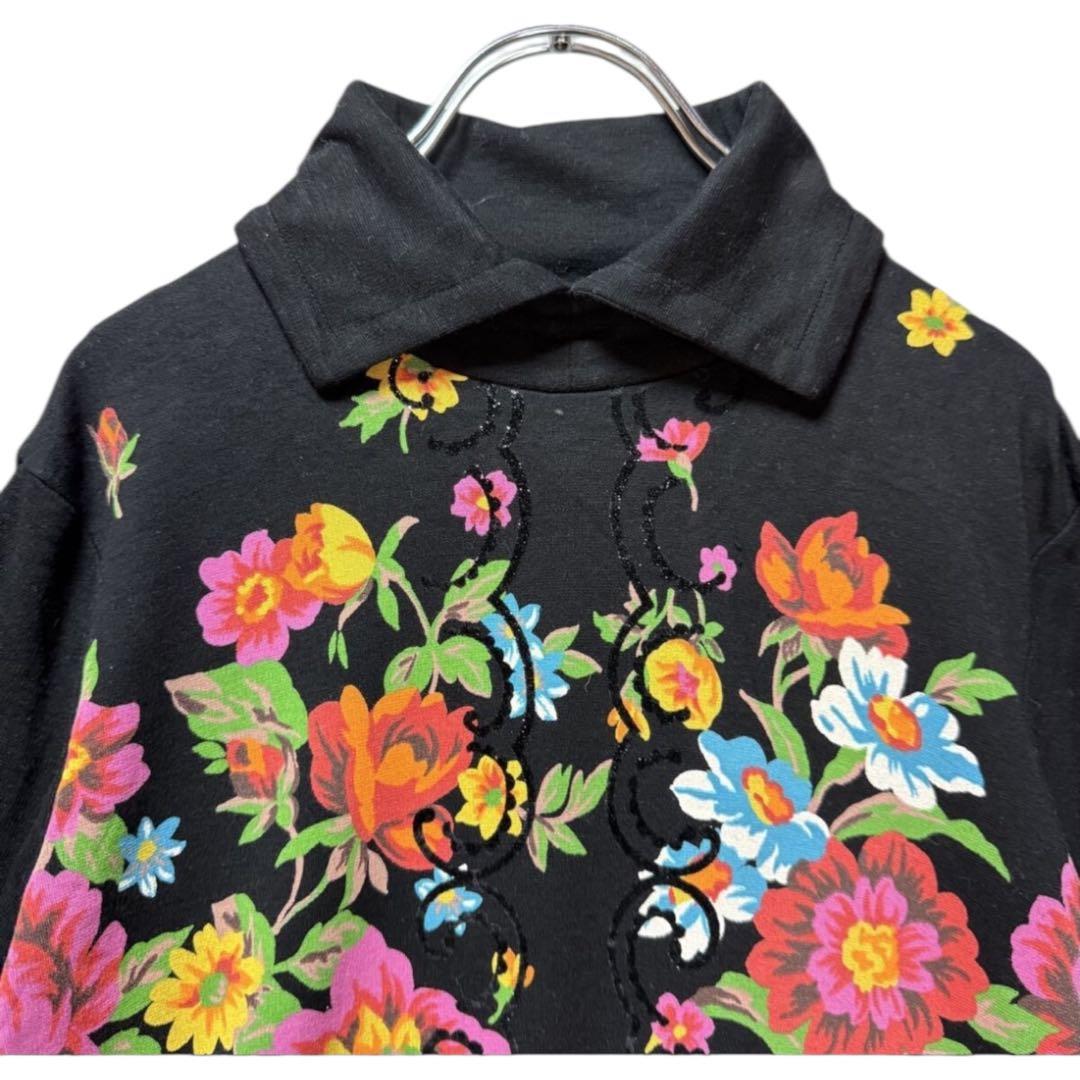 TOKUKO 1er VOL　トクコプルミエヴォル　鮮やか　花柄　スウェット　M