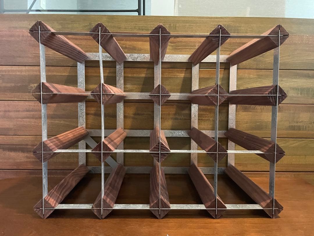 超美品■コンランショップ　オーク トラディッショナル　ワインラック 16ボトル