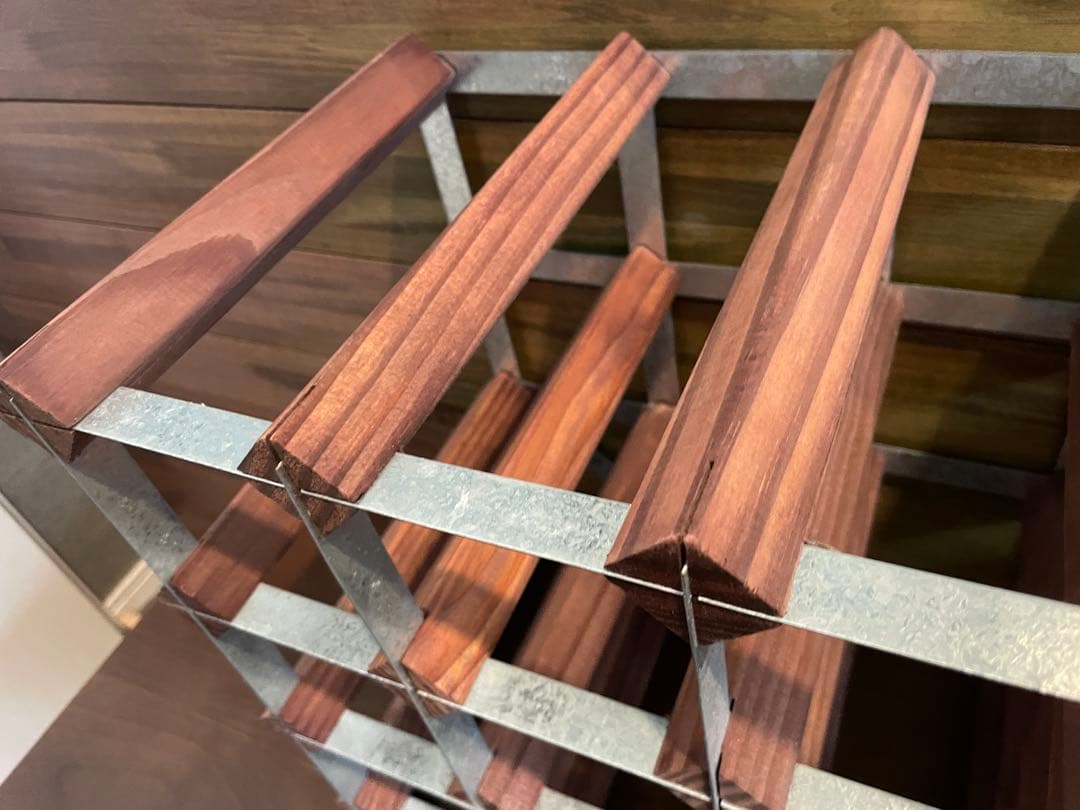 超美品■コンランショップ　オーク トラディッショナル　ワインラック 16ボトル