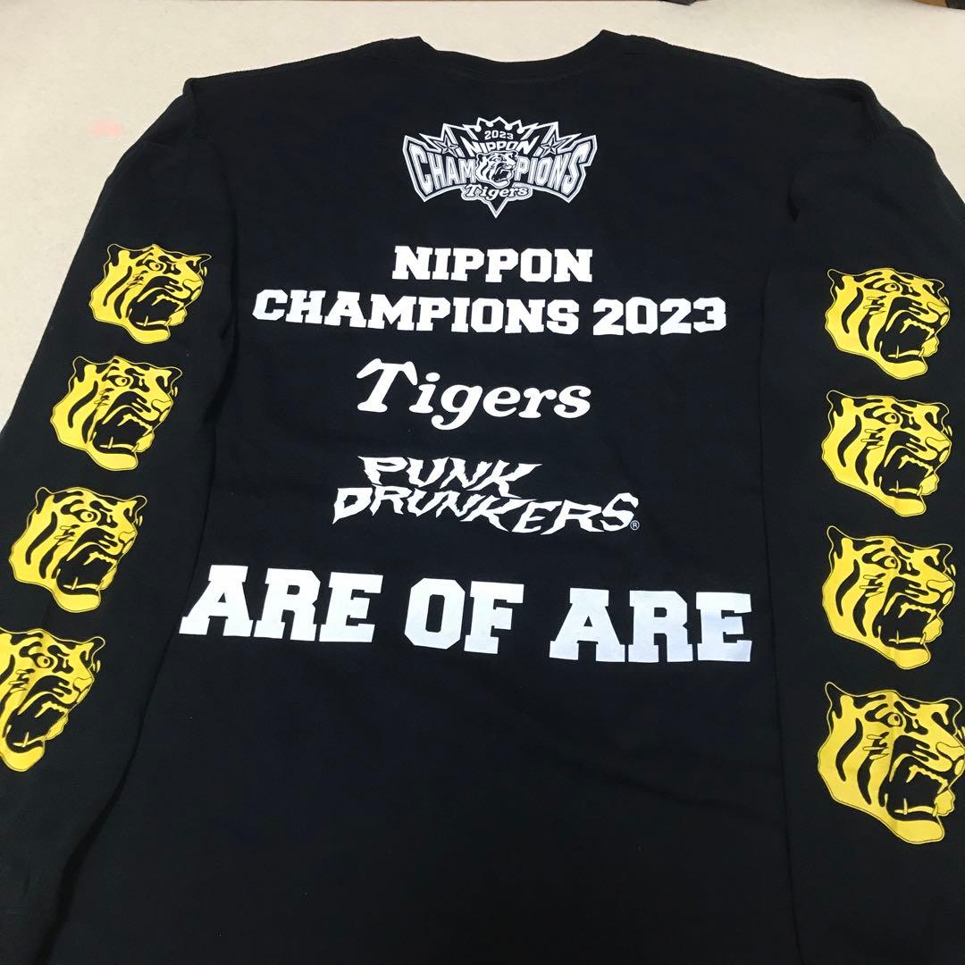 パンクドランカーズ XL 阪神タイガース 未使用 Tシャツ 日本一 優勝 黒長袖