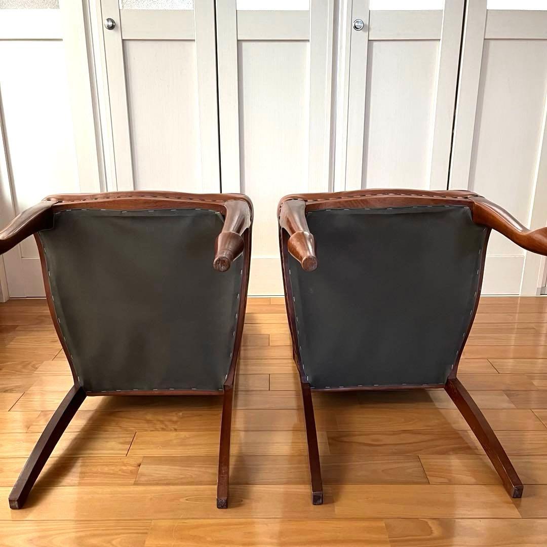 マルニ木工 ベルサイユ チェア 猫脚 鋲打ち ダイニングチェア 2脚セット