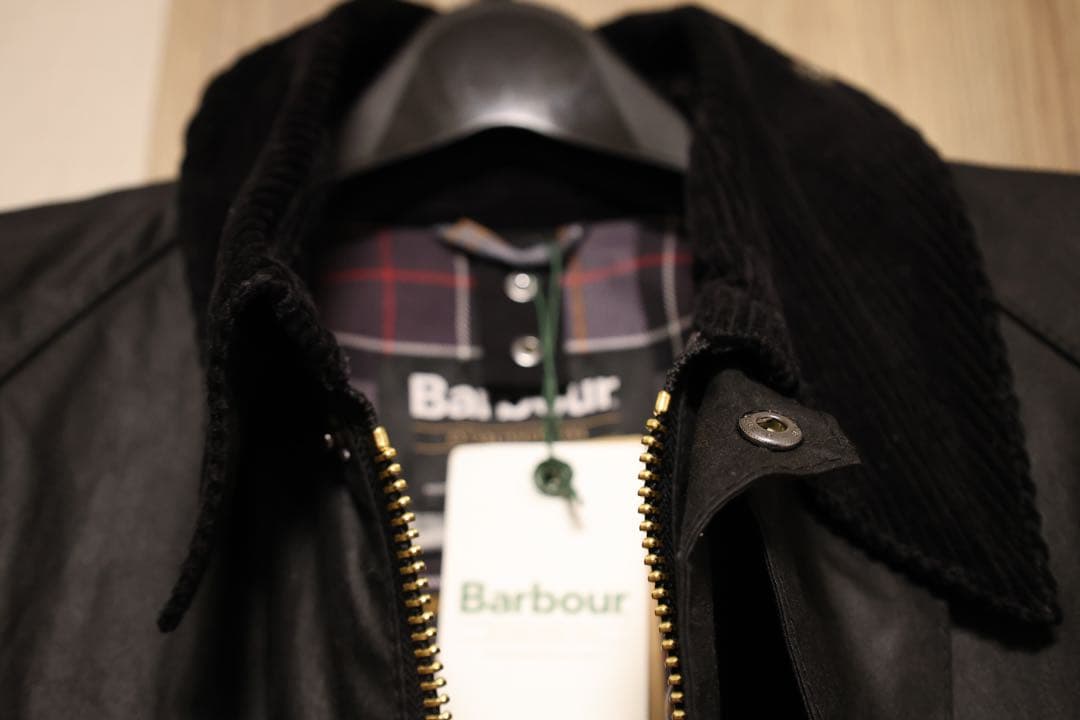 【新品未使用】Barbour バブアー ビデイル　WAX 42 ブラック 黒