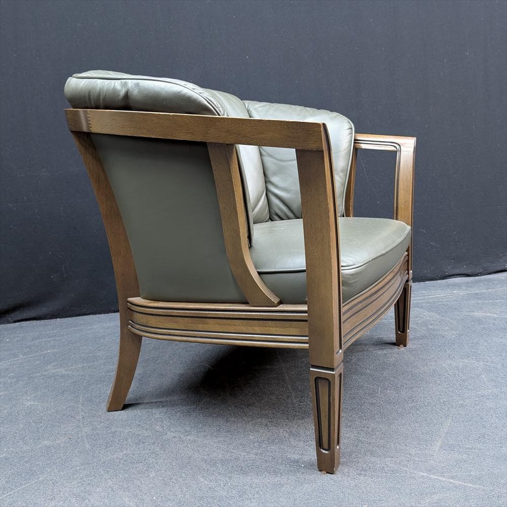 マルニ　ロイヤル　シャルル　本革　1人掛け　ラウンジチェア　シングル　椅子　A