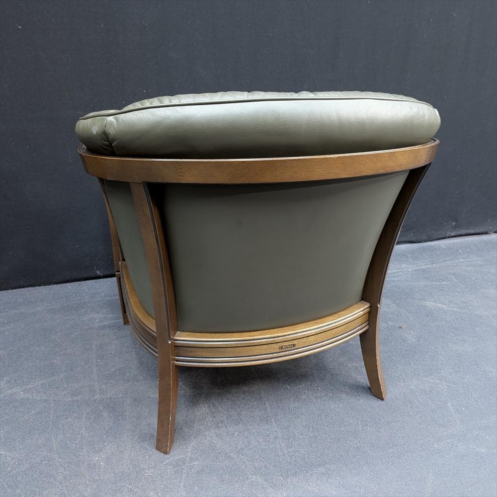 マルニ　ロイヤル　シャルル　本革　1人掛け　ラウンジチェア　シングル　椅子　A