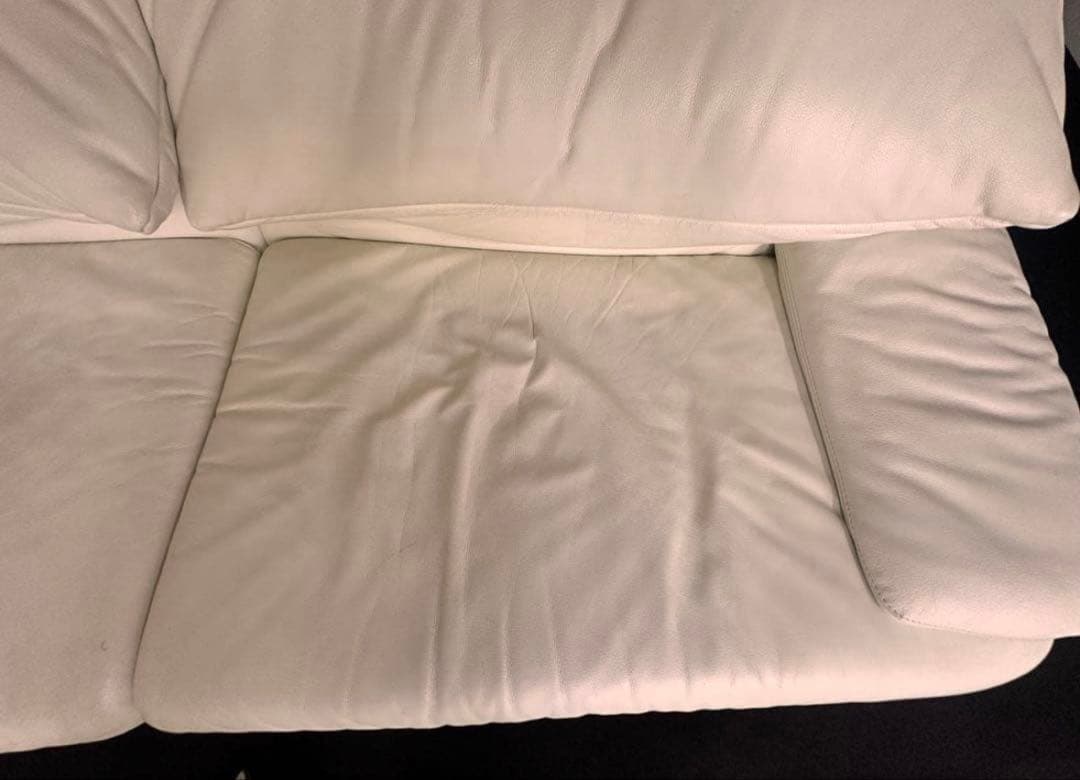 B&B Italia 本革ソファ アイボリー 3人掛け イタリア製