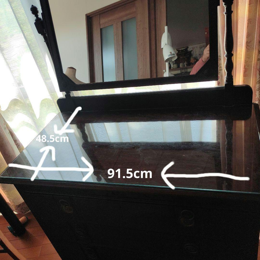 アンティーク風　鏡台　ドレッサー　収納箪笥