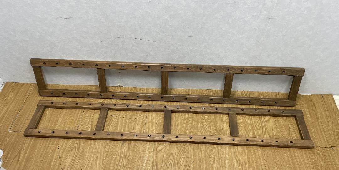 S☆822 国産檜　頑丈突っ張りシェルフ 未使用品