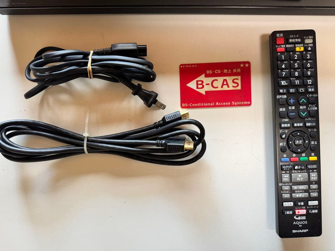 AQUOS ブルーレイレコーダー BD-NW1000 2016年製