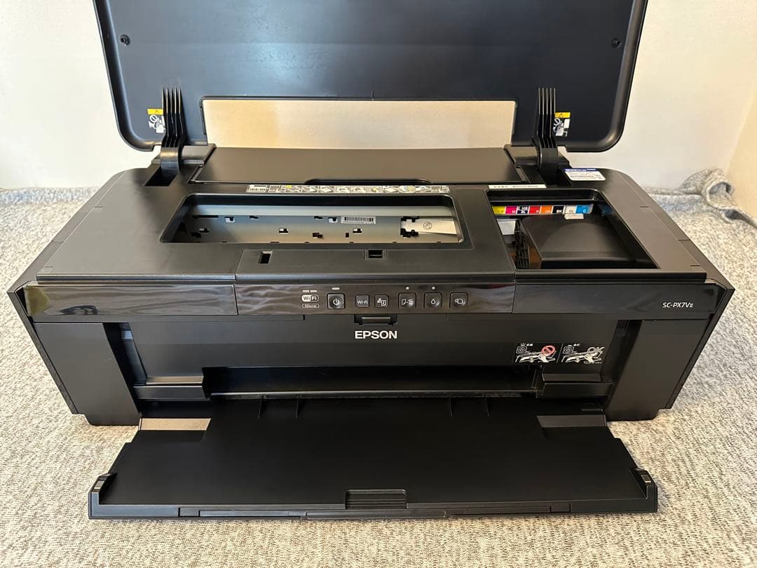 【通電確認】EPSON SC-PX7v2 プリンター インク 写真用紙付き