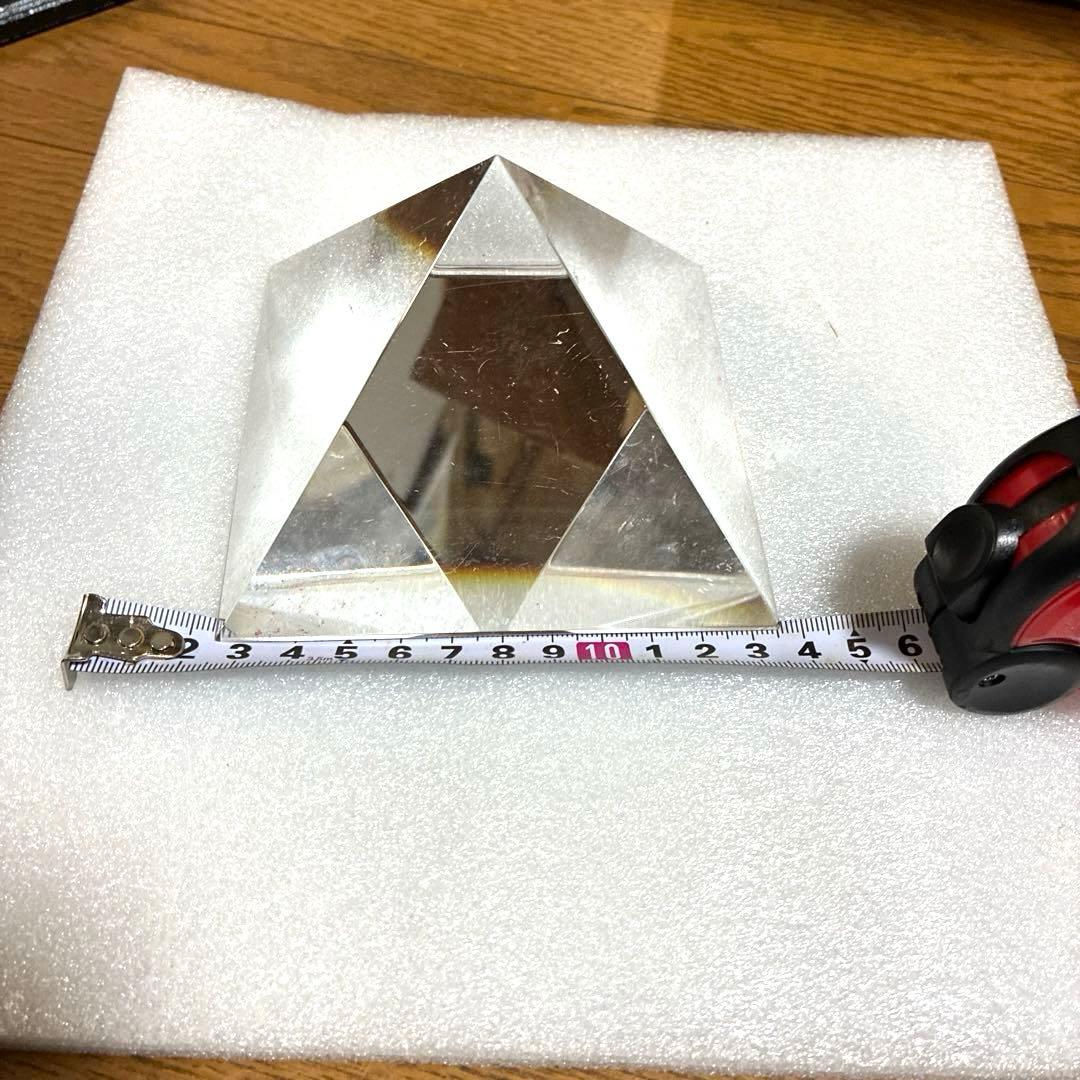 宇宙パワークリスタルピラミッド♡大サイズ♡透明感抜群!! 759g