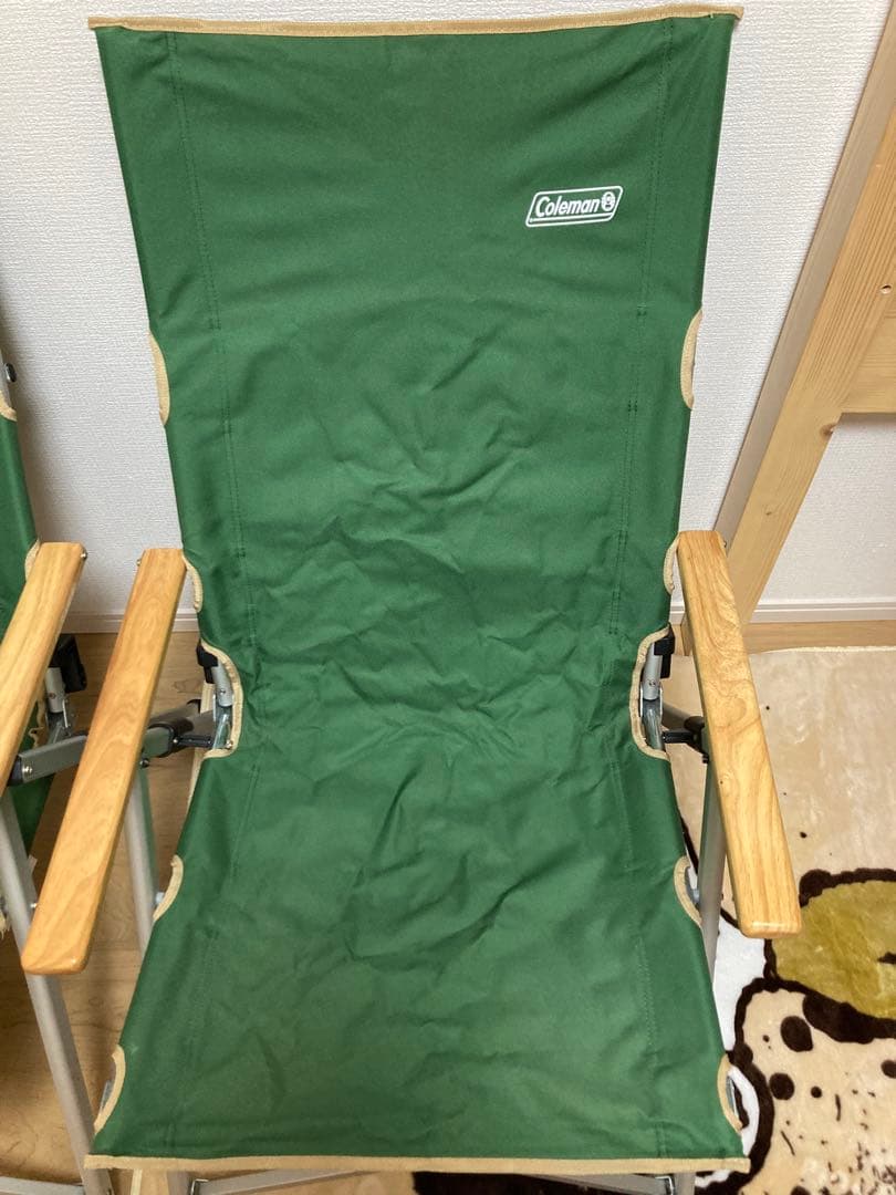 美品　レイチェア Coleman 2脚セット グリーン　コールマン