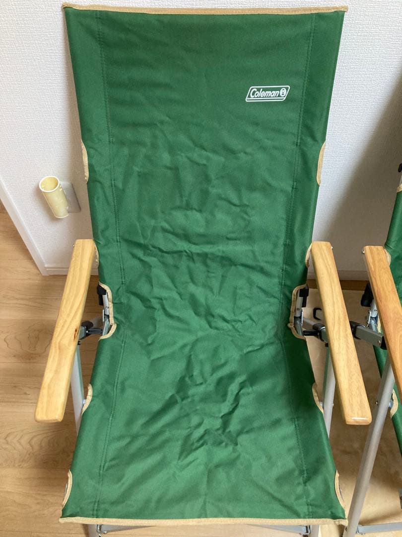 美品　レイチェア Coleman 2脚セット グリーン　コールマン