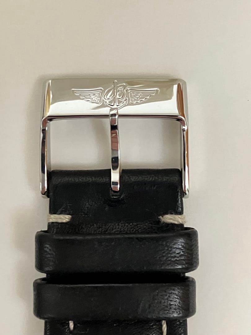 ブライトリング BREITLING 純正 レザーベルト カーフ 黒 ブラック