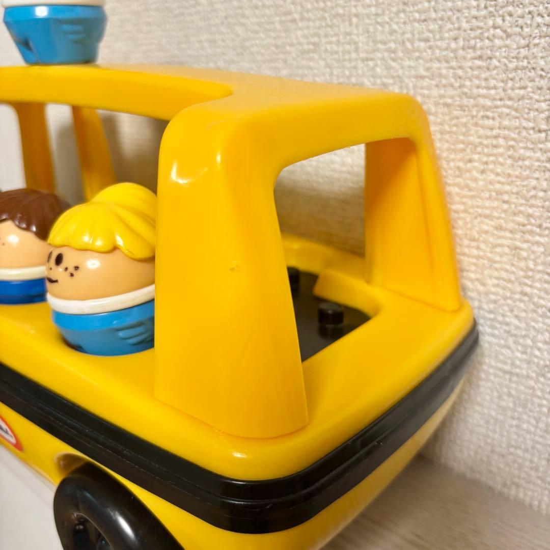 リトルタイクス スクールバス 箱付 トドルトッツ フィギュア 車 セット