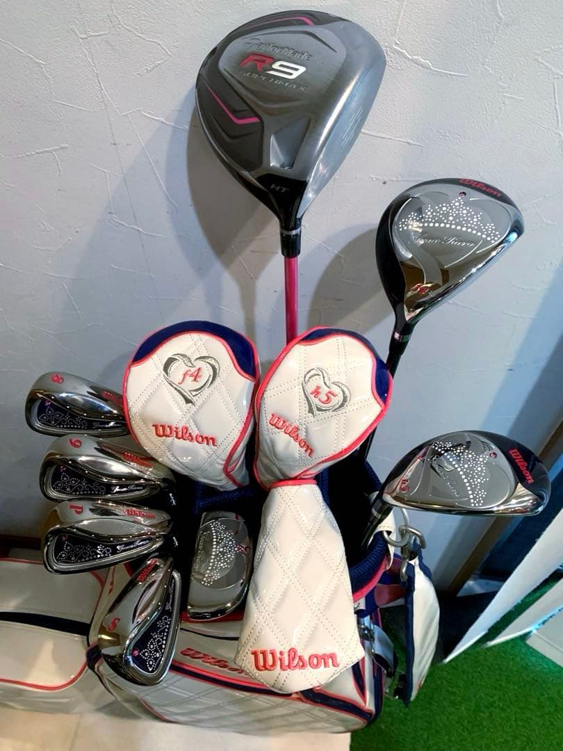 ほぼ新品未使用　ウィルソン　レディースゴルフクラブ セット　1w テーラーメイド
