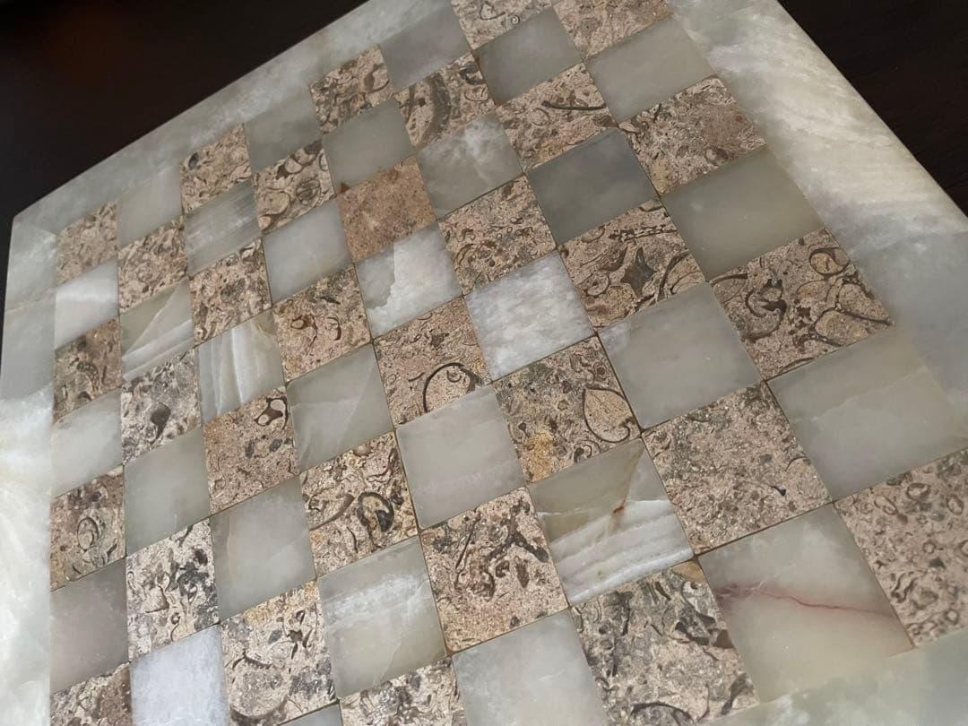 【新品・未使用 】オニキスのチェス 盤・駒セット