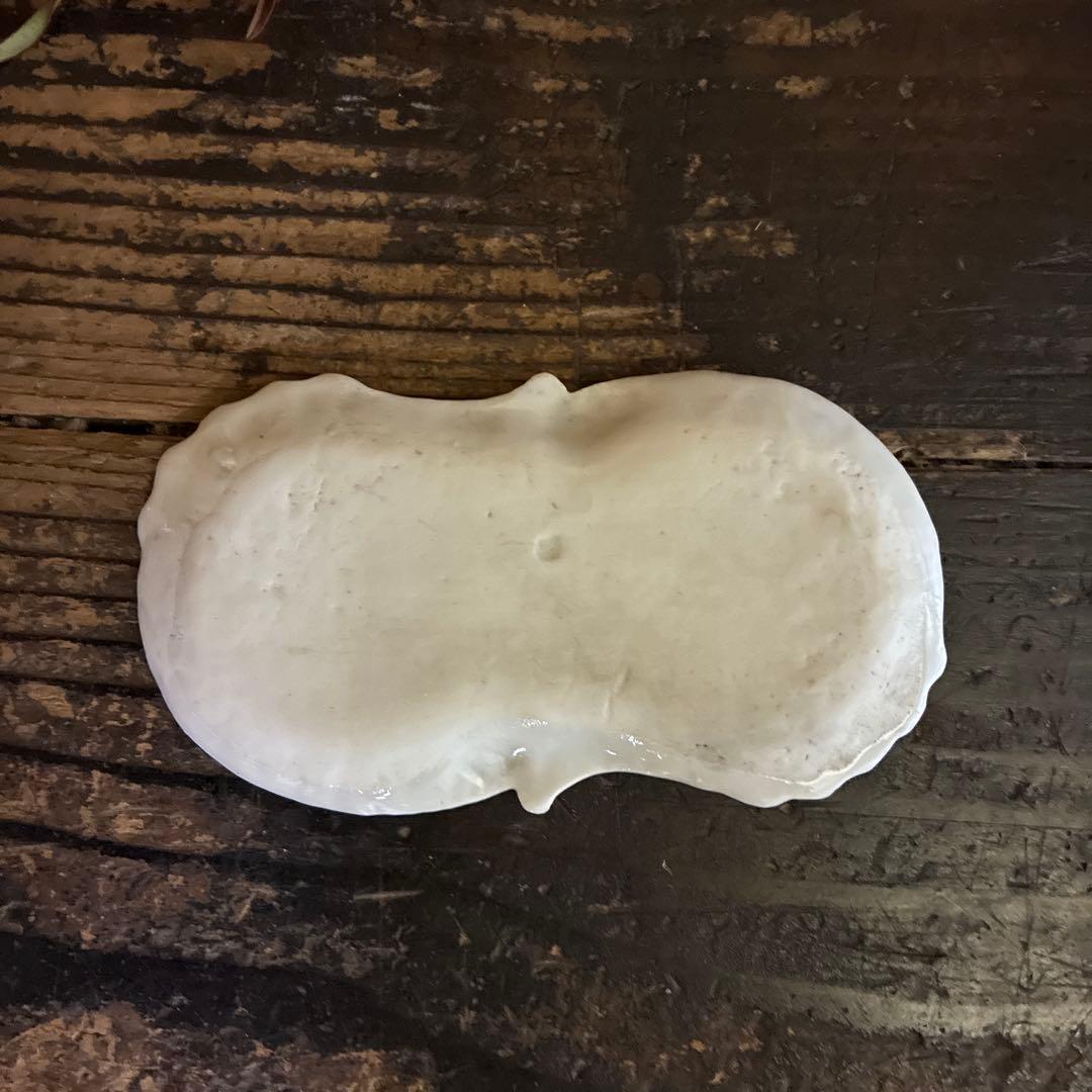 骨董　印判手　図変わり印判　超希少　洋風型もの　小皿　菓子皿　プレート2種