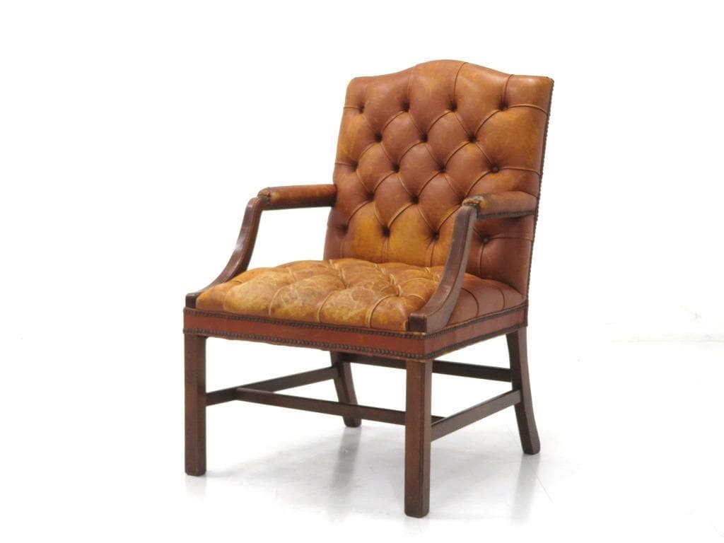 英国　イギリス　アンティーク　総本革　レザー　チェア　チェア　ソファ