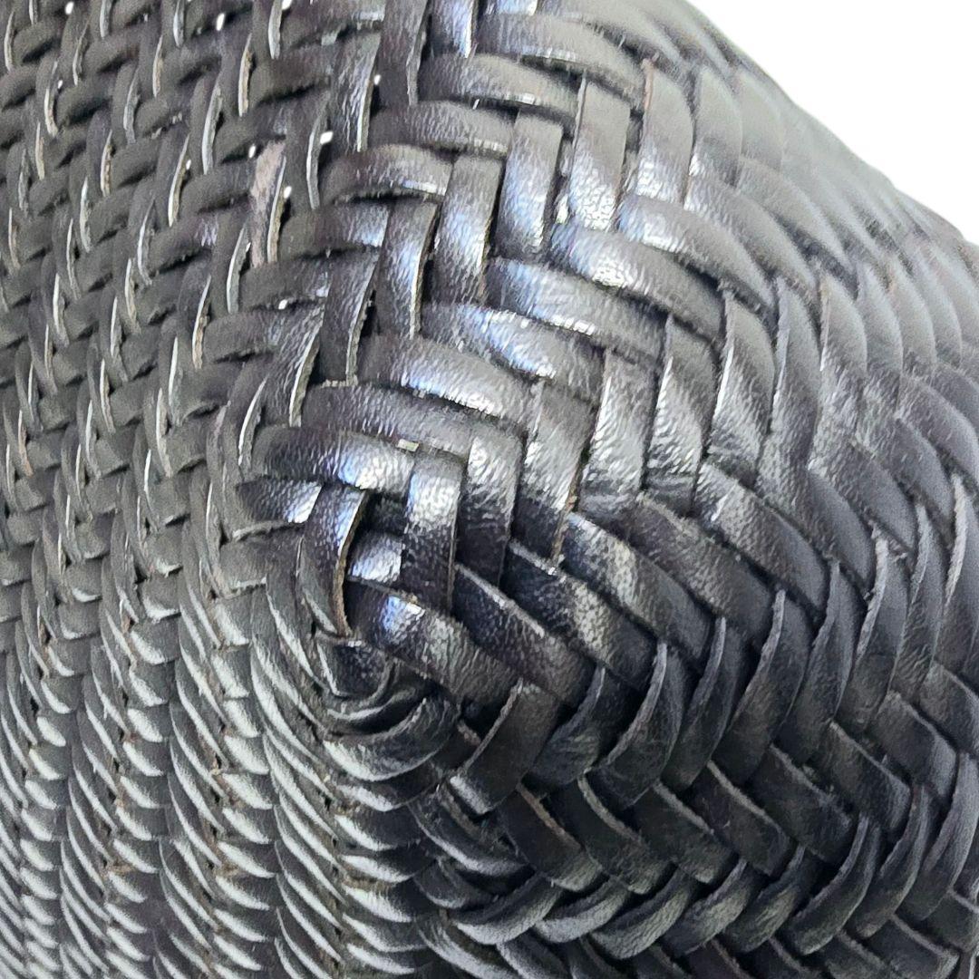 dragon diffusion レザー 編み込み カゴバッグ 大容量 トート