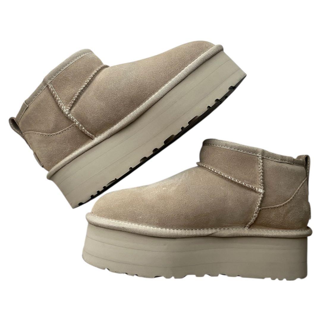 UGG 人気 大特価 クラシックウルトラミニプラットフォーム 厚底ブーツ 超破格
