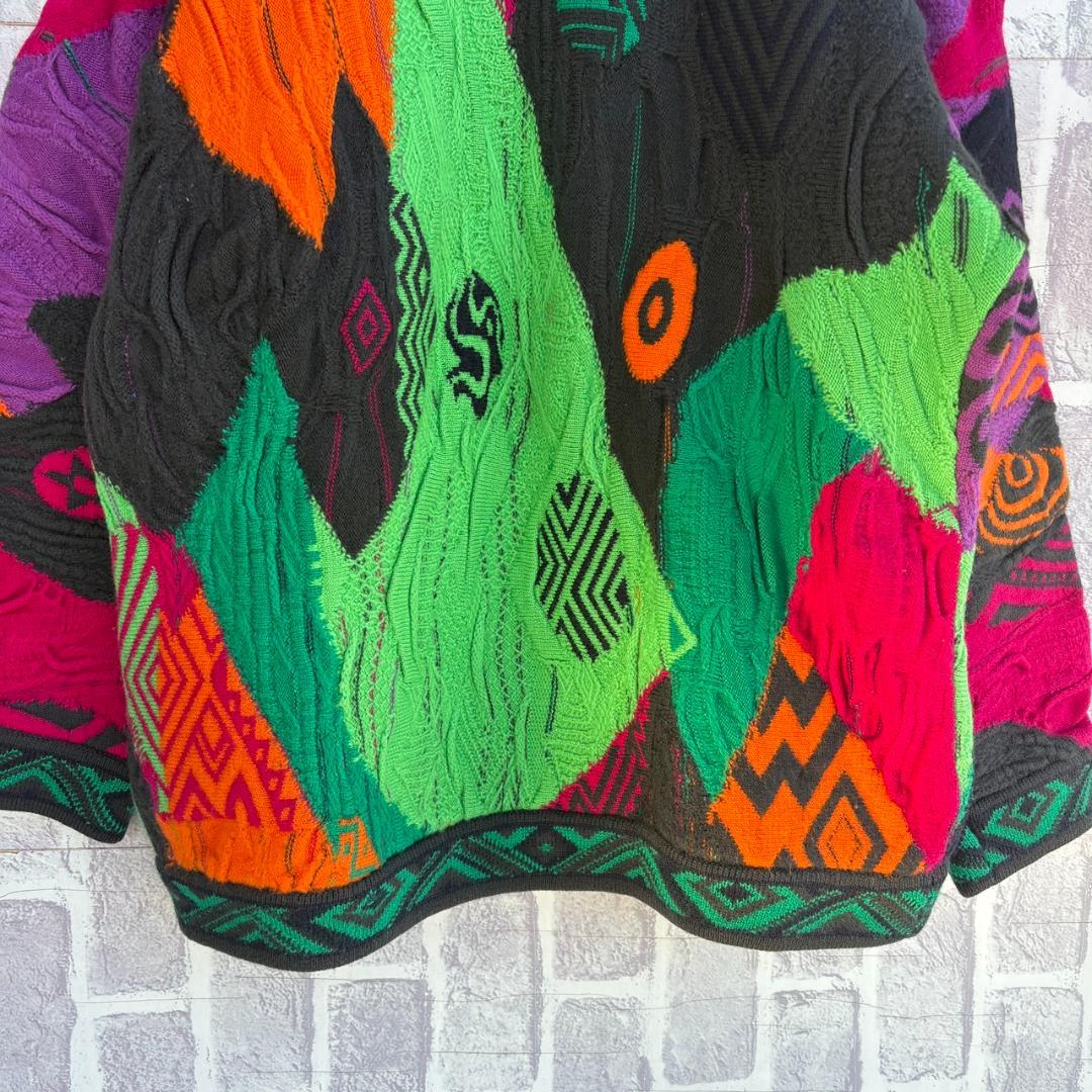 希少カラー　オーストラリア製　COOGI クージー　デザインニット 3Dニット