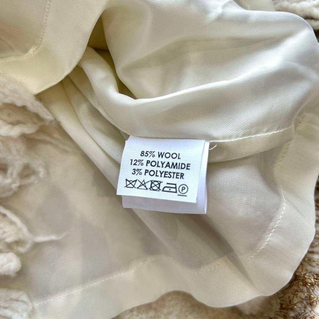 【美品】DRIES VAN NOTENフリンジ ウール プルオーバー 金