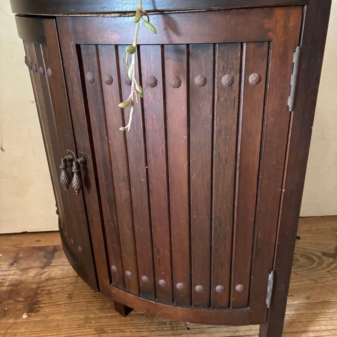 オールドカリモク ヴィンテージ コーナーラック シェルフ 棚 マーブル