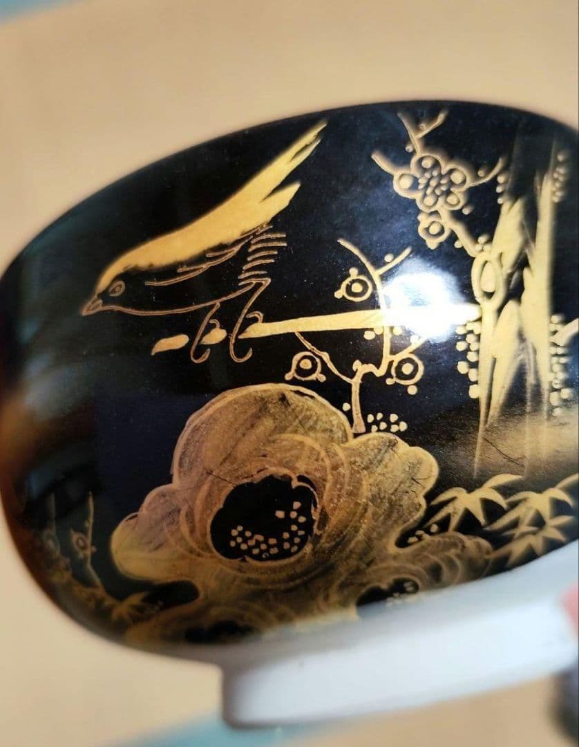 茶道具セット★4段茶道具置き棚と茶碗2個★水差し1個★電球付き