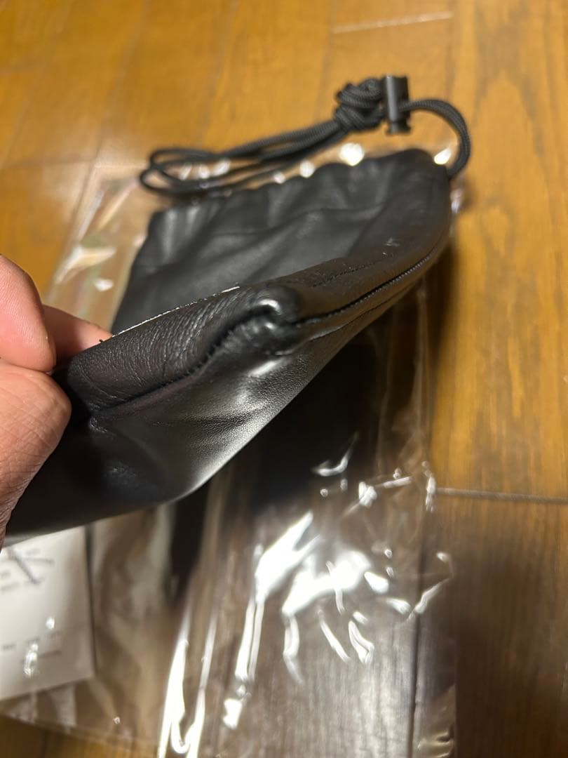 WACKO MARIA LEATHER SHOULDER POUCH 巾着