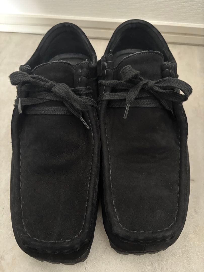 【OPENING ACT Vibramソールヌバックリアルレザーモカシンシューズ