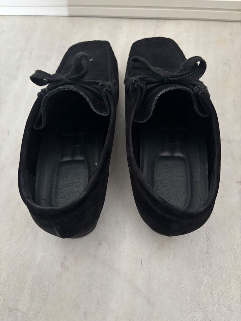 【OPENING ACT Vibramソールヌバックリアルレザーモカシンシューズ