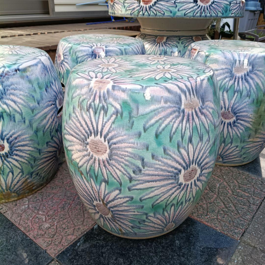 陶器テーブル イス ガーデン ガーデニング 町田市