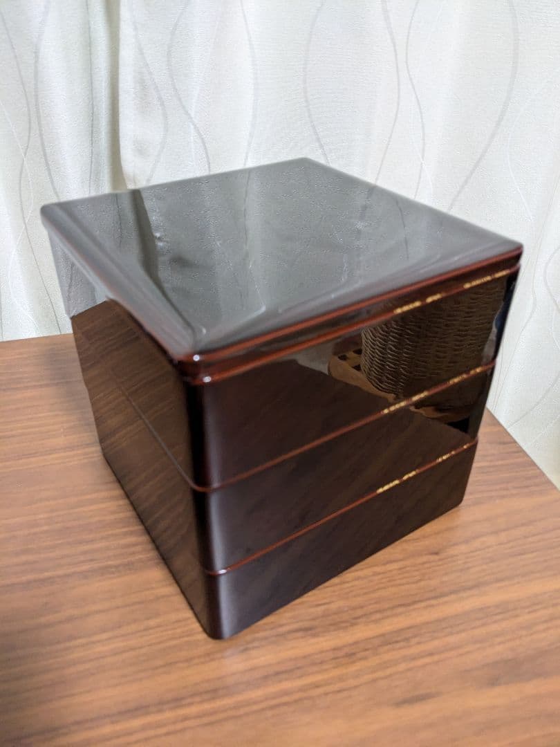 m*o様 川連漆器 重箱 3段 天然木 伝統工芸品
