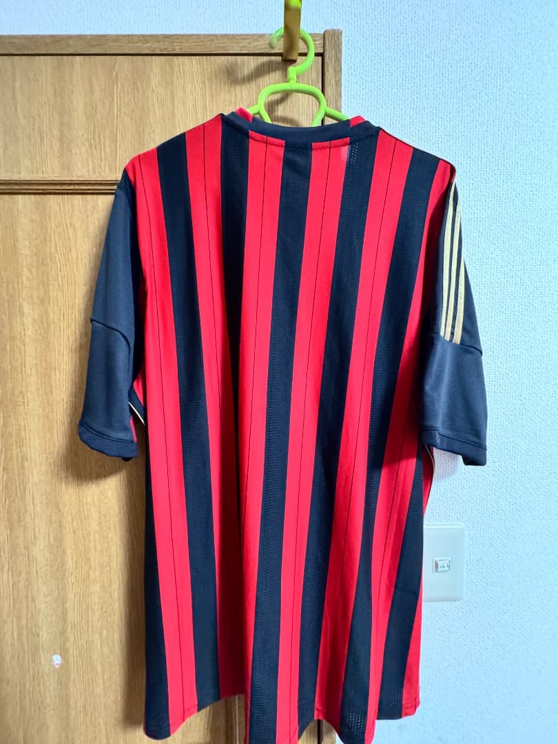 ACミラン adidas シャツ XL 赤黒