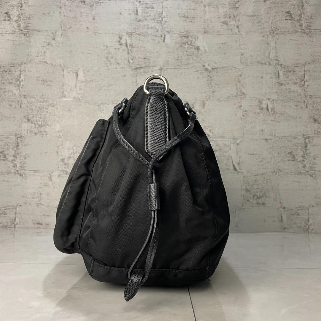 PRADA ショルダーバッグ プラダ 2way クラッチバッグ BT0689 黒