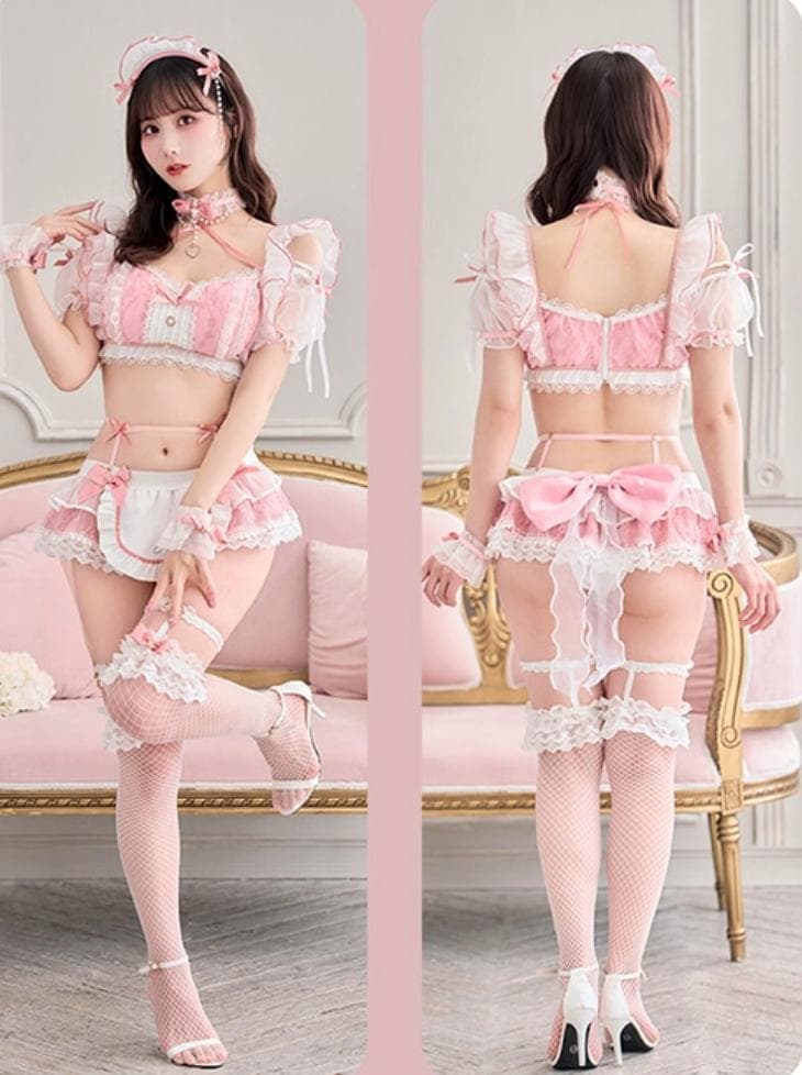 Malymoon　マリームーン　ミルクシフォンランジェリーメイド　ピンク