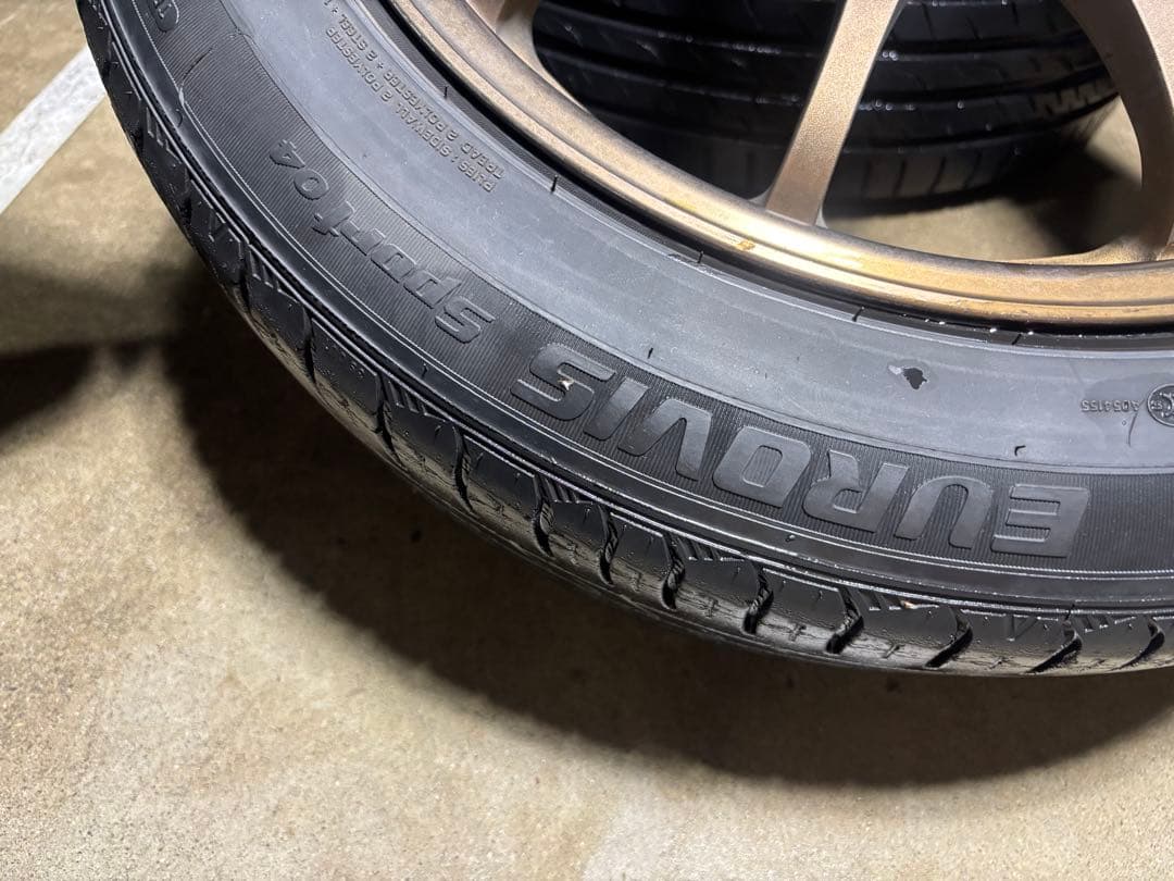 ce28 17インチ8j+38 4本　タイヤセット　レイズ　ボルクレーシング