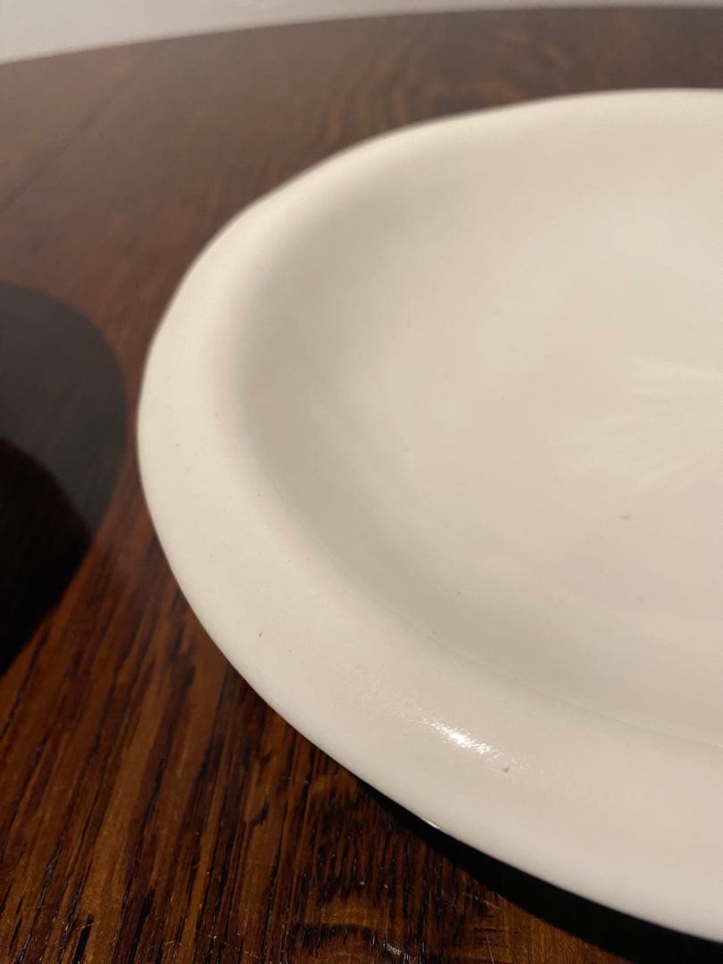 安藤雅信さん　オランダスープ皿L　乳白艶釉　22×5.5  6枚セット　新品