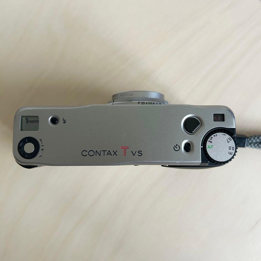 CONTAX TVS コンパクトフィルムカメラ シルバー レンズキャップ付