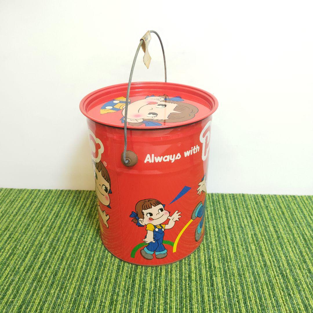 70‘ 昭和レトロ ペコちゃん スチール缶
