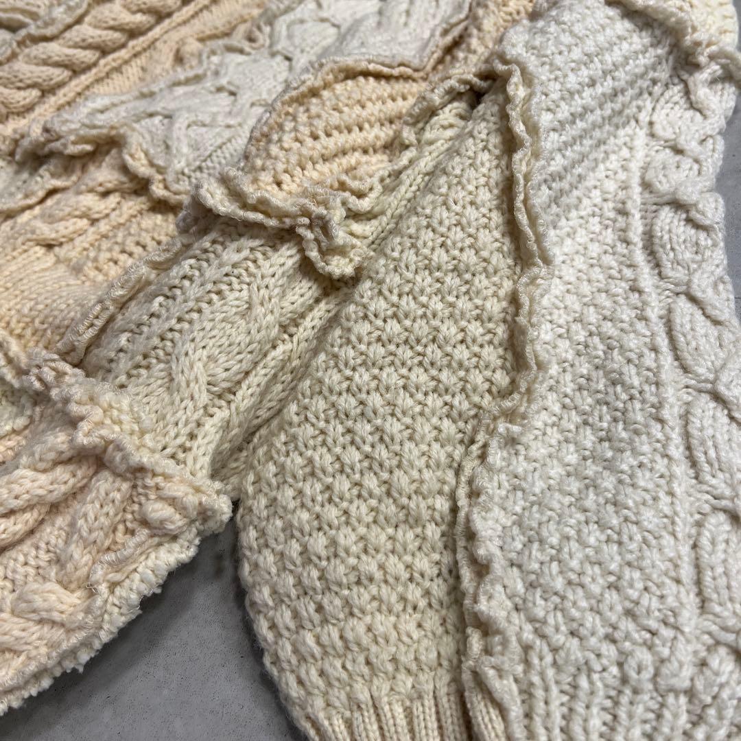 DISCOVERED ケーブルニット　新品　白　ベージュ　SALE