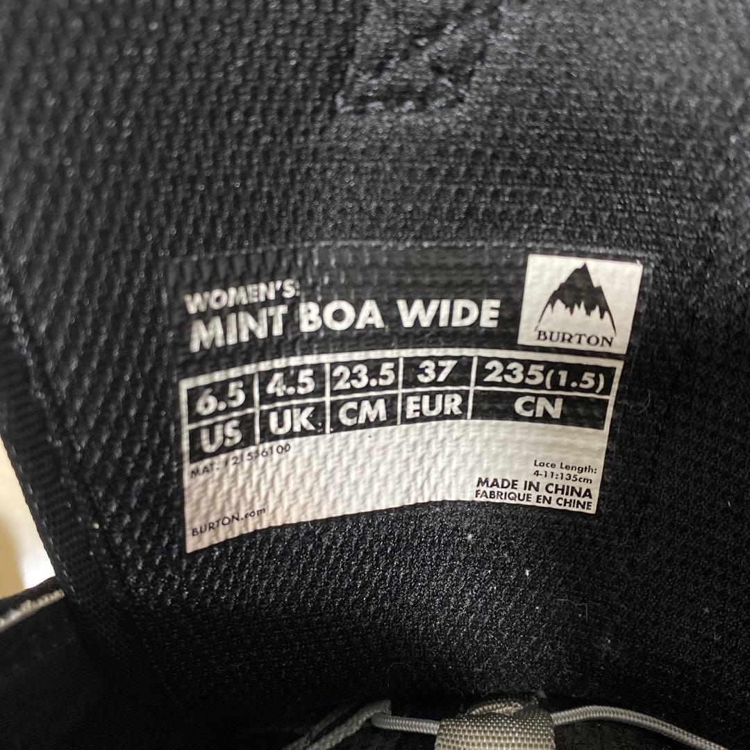 【比較的美品_即日発送】BURTON　MINT BOA WIDE 23.5cm