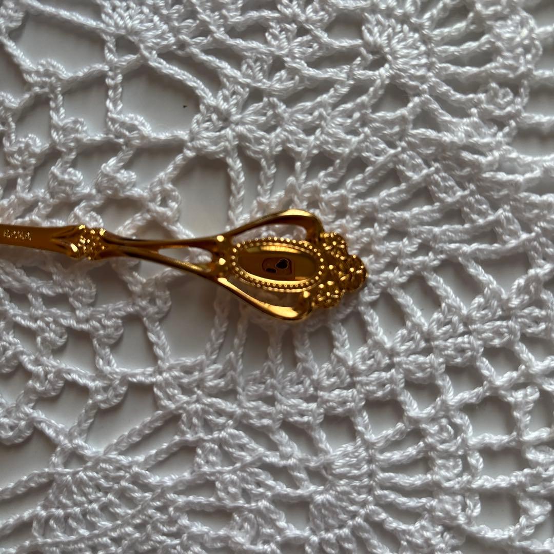 ノリタケ　クリスティーヌ　ゴールドティースプーンセット 6本入り