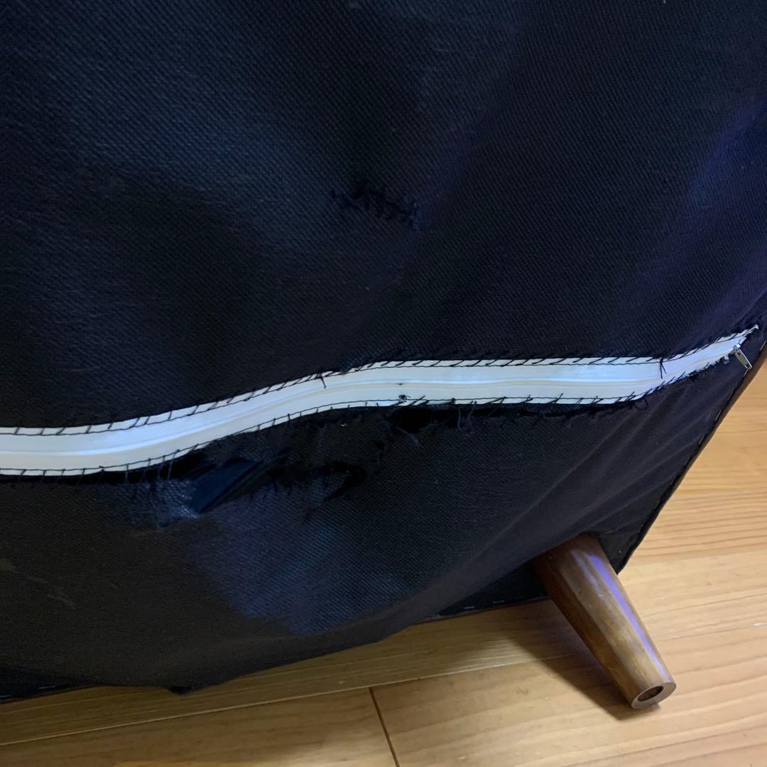 ソファー　3人掛け　本革　カウチ　オットマンおまけ付き　定価28万