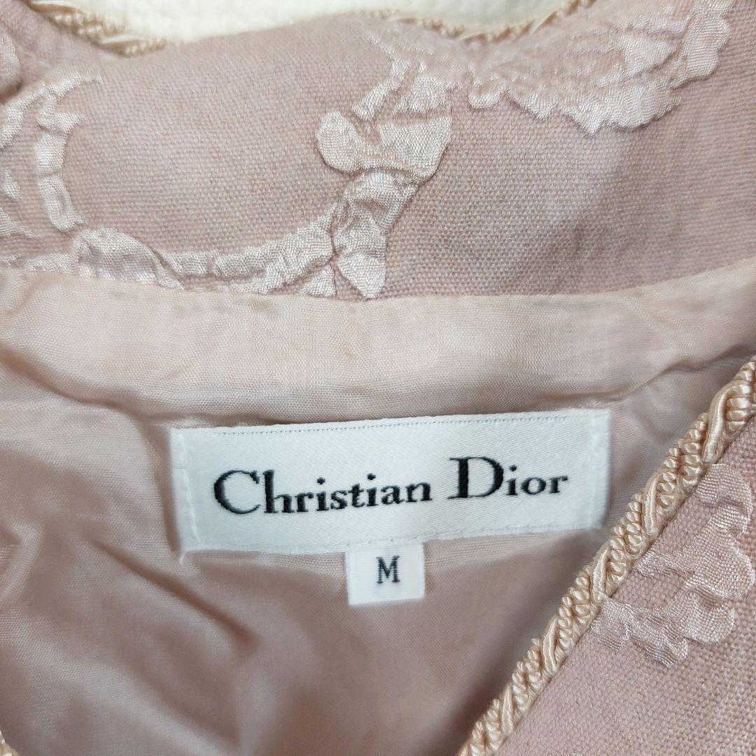 【新品】Christian Dior 花柄コート vintage ピンク　M