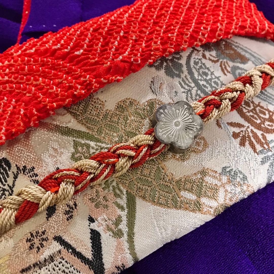 ＊ 市松人形 15号 縮緬 アンティーク 着物 帯 ＊ ドール 人形