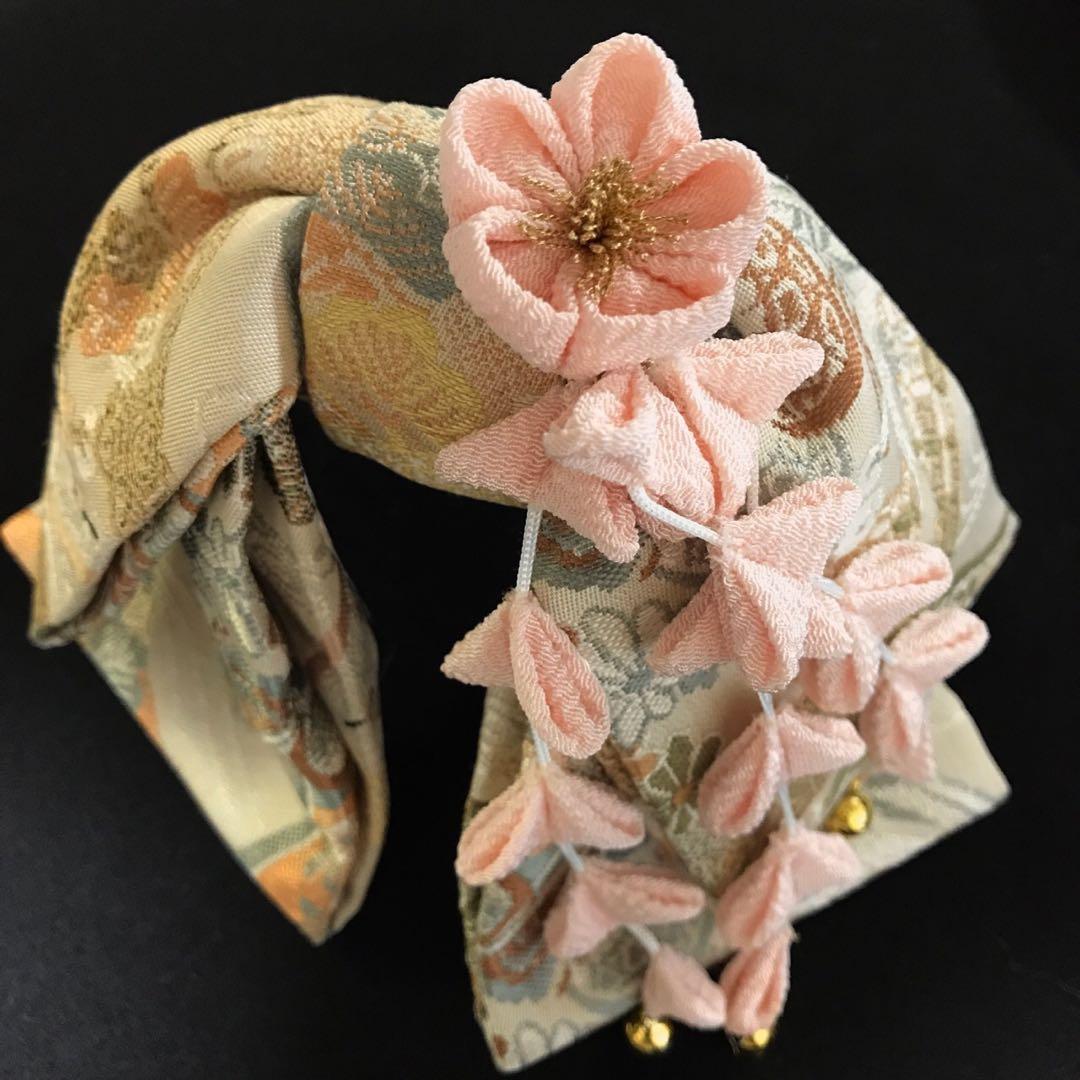 ＊ 市松人形 15号 縮緬 アンティーク 着物 帯 ＊ ドール 人形